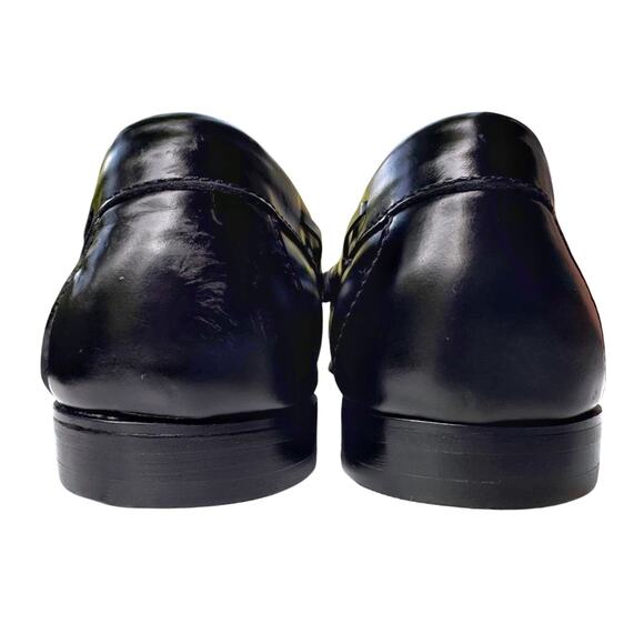 Cole Haan Shiny Black Leather Tassel Loafers | Classic Polished Dress Loafer NEW - Picture 9 of 15